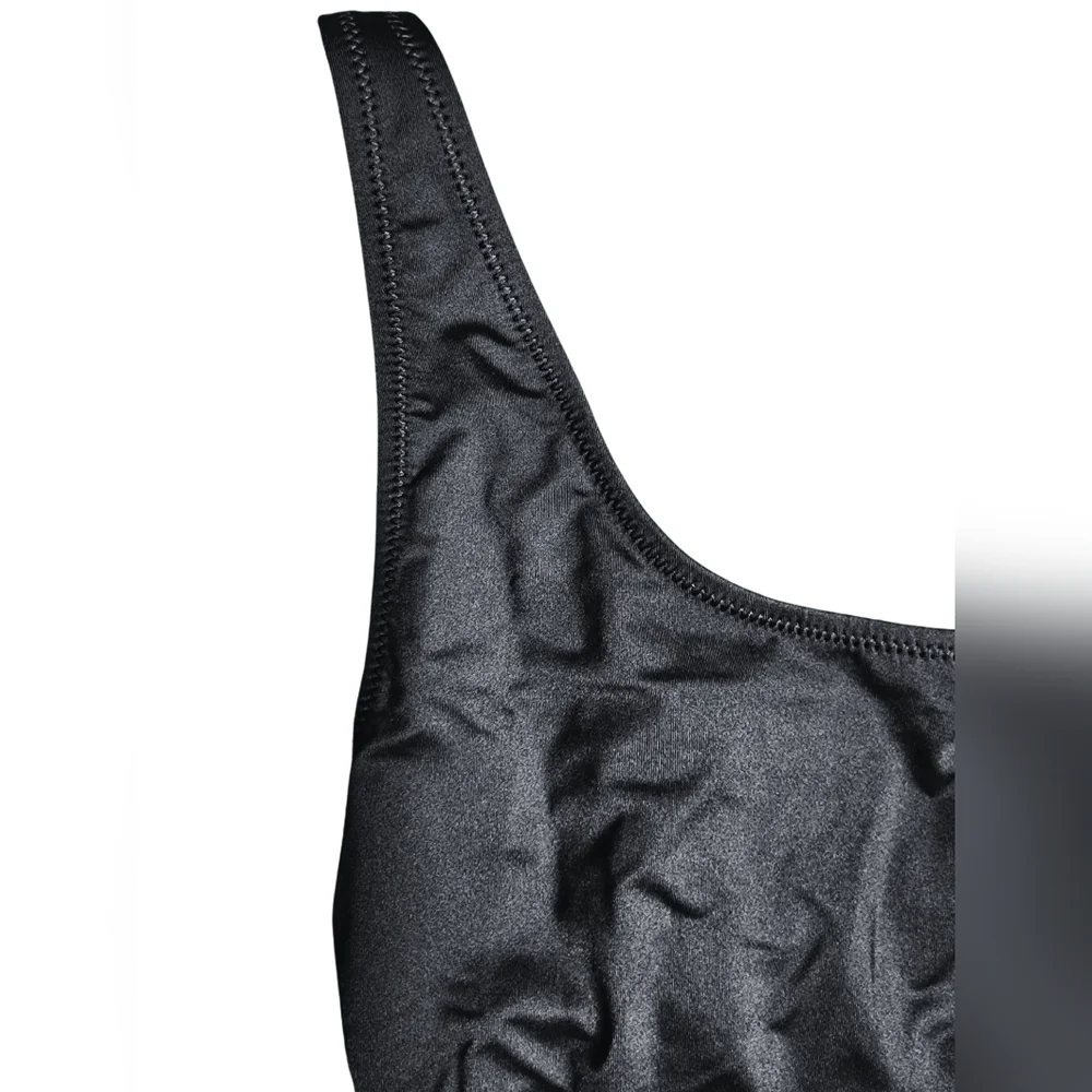 Skims Scoop Neck One Piece Swimsuit, Large NWT Black (Onyx) - Picture 3 of 6